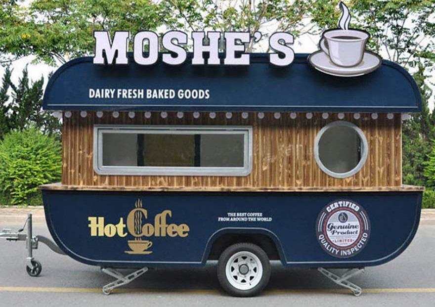 咖啡自动售货拖车